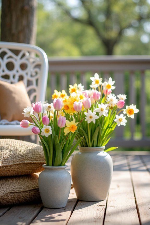 vibrant easter floral arrangements