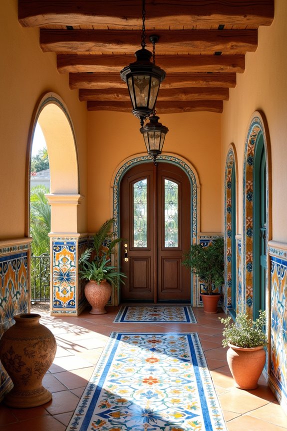 vibrant hand painted accents