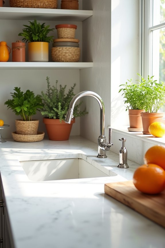 vibrant kitchen summer decor