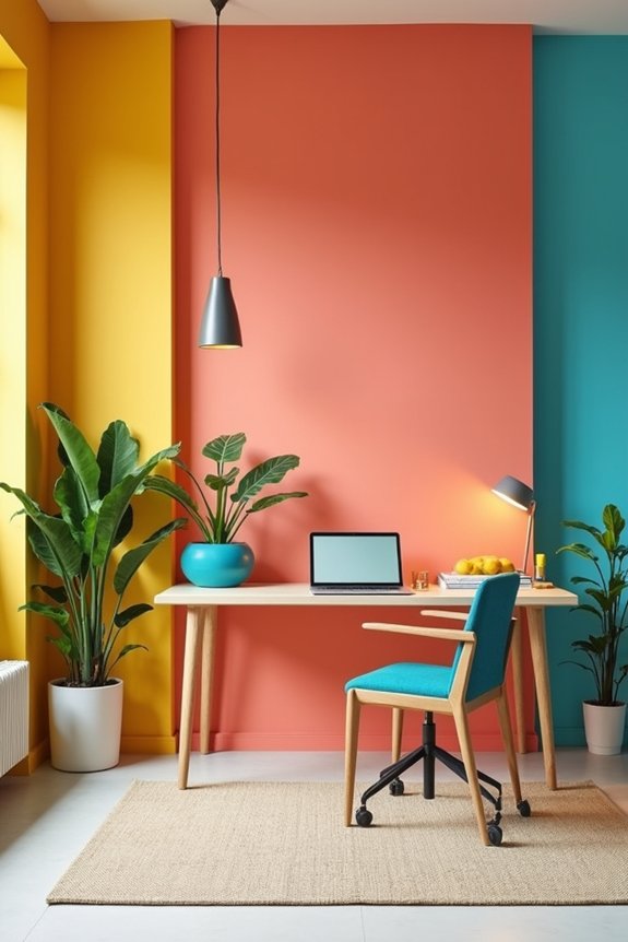 vibrant summer office transformation