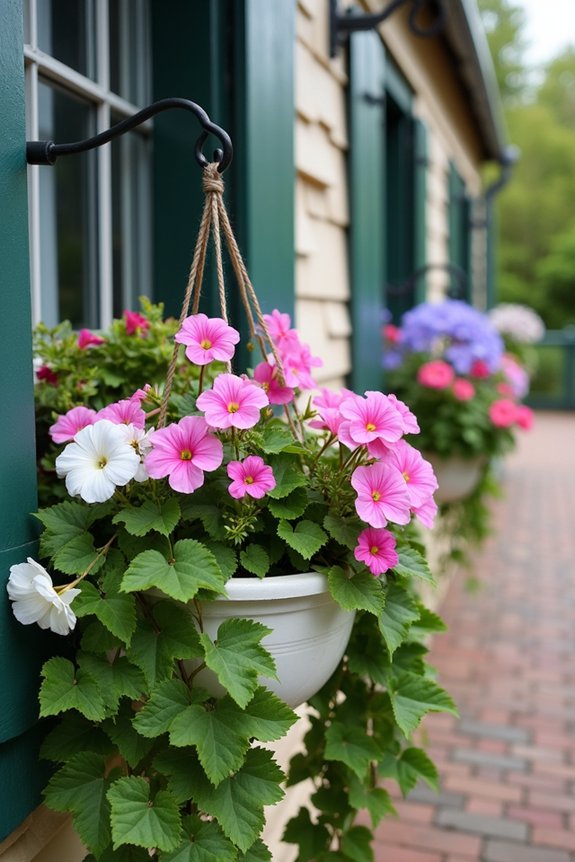 vibrant vertical gardening display