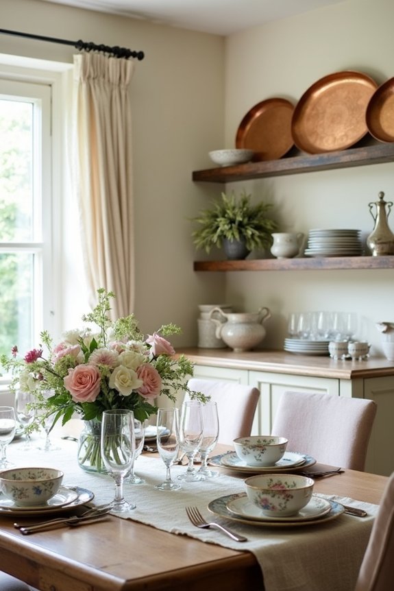 vintage dishware display tips