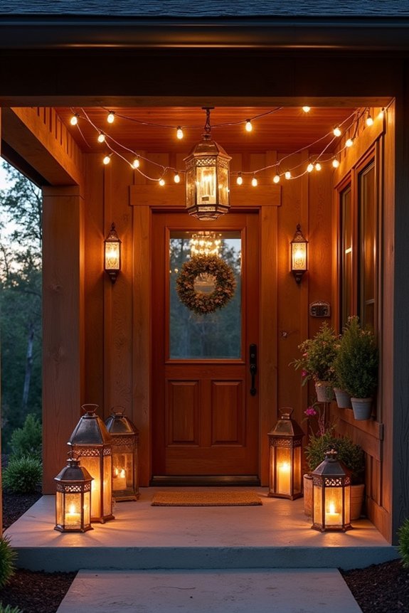 warm ambiance through lighting