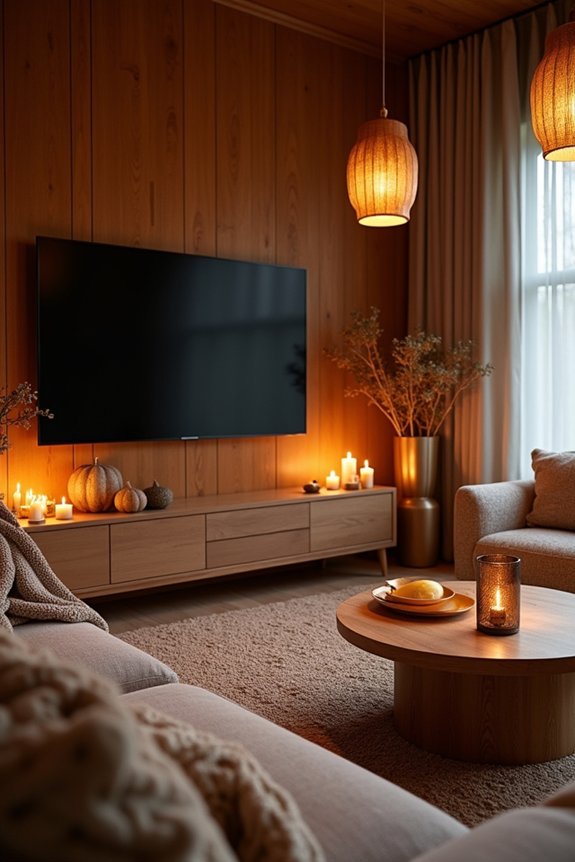 warm autumn ambiance lighting