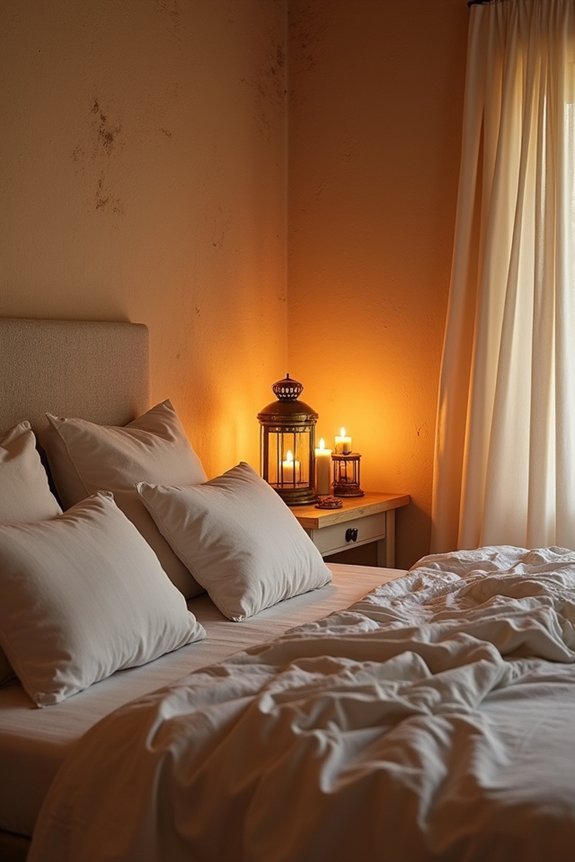 warm brass candlelight glow