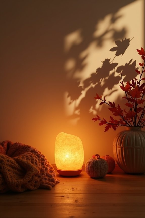 warm calming nursery lighting