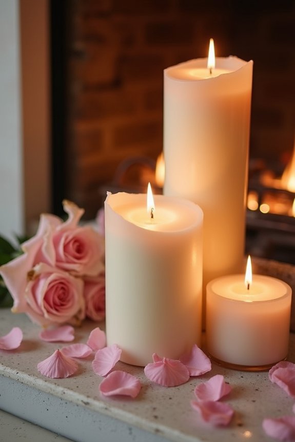 warm candlelit intimate celebration