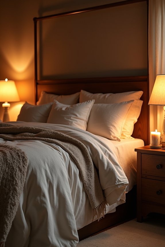 warm cozy winter lighting