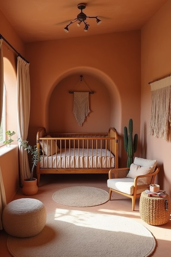 warm earth tones nursery