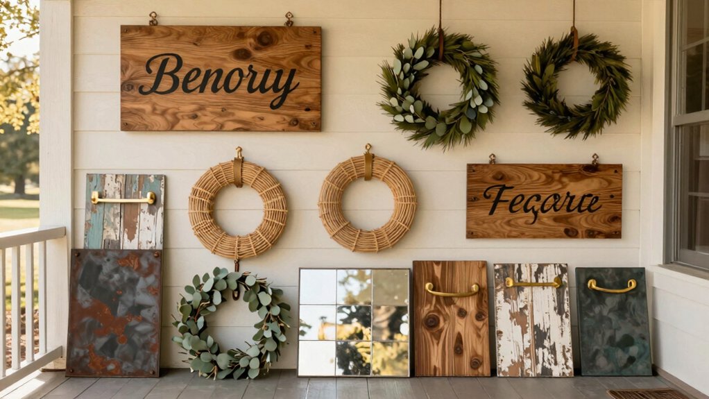 warm home entryway signs