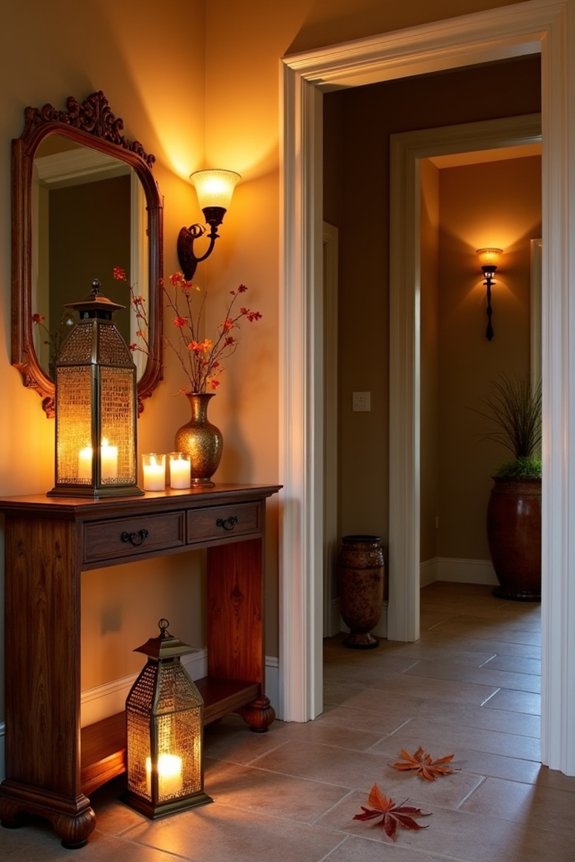 warm inviting candlelight ambiance