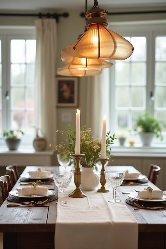 warm inviting dining ambiance