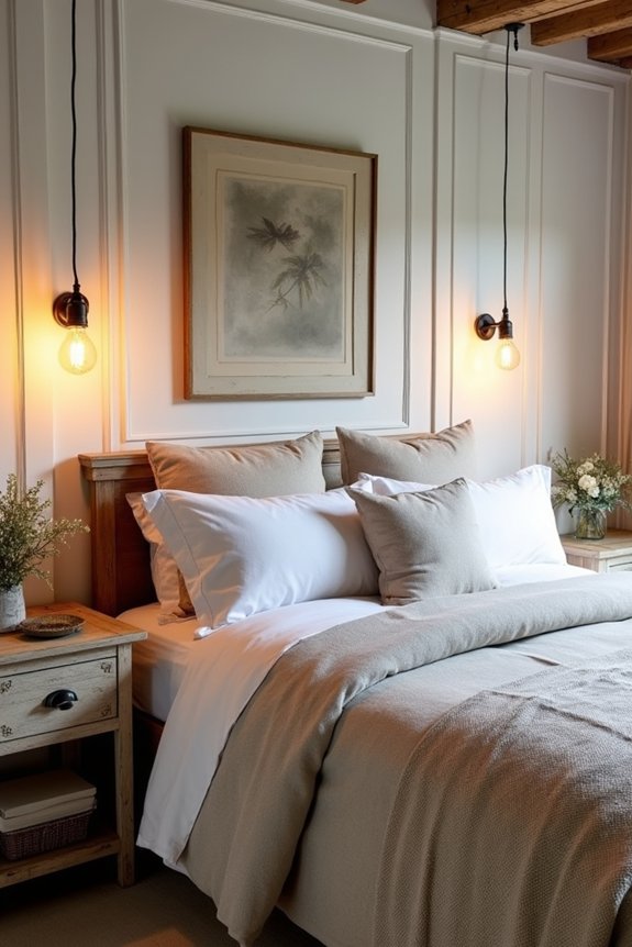 warm inviting farmhouse lighting
