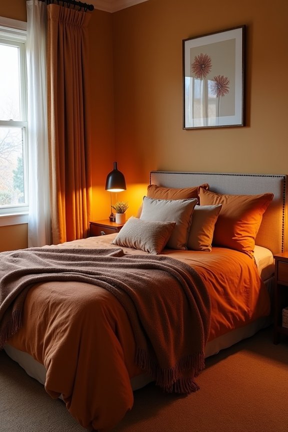 warm inviting guest room lighting