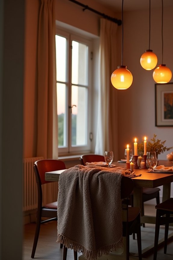 warm inviting layered lighting
