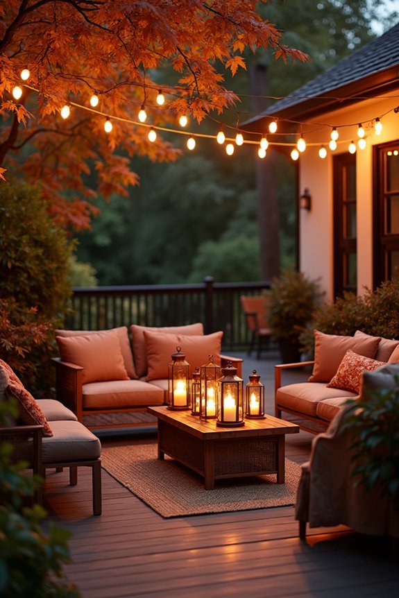 warm inviting outdoor ambiance