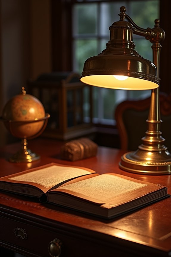 warm lamps enhance workspace comfort
