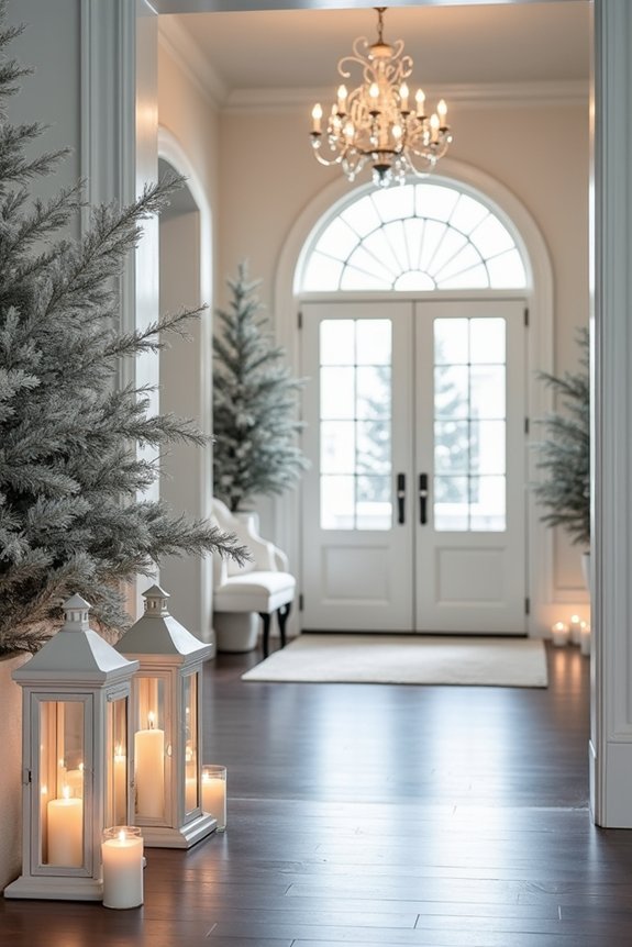 warm lighting for foyer