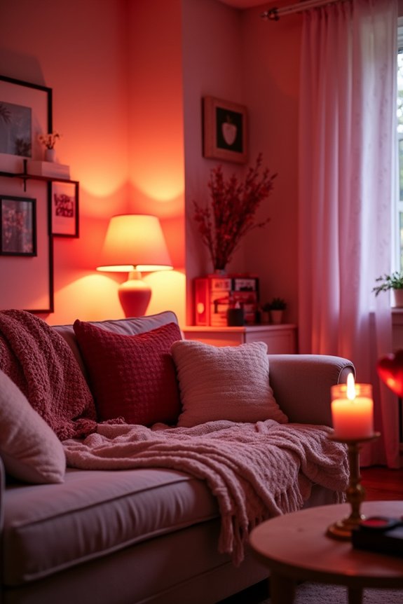 warm lighting for intimacy