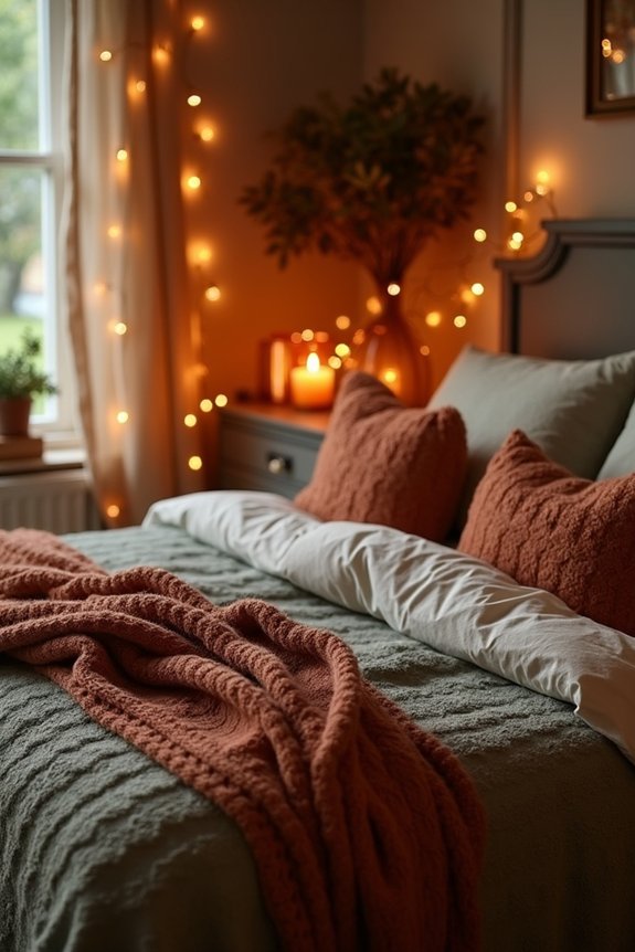 warm lighting seasonal decor