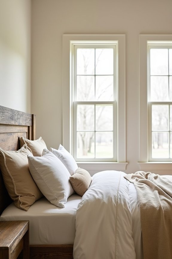 warm neutral farmhouse palette