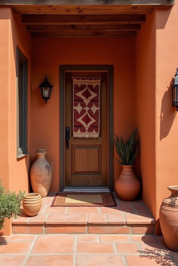 warm ochres and rusts