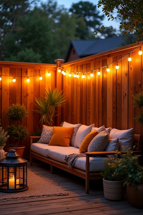 warm outdoor evening ambiance