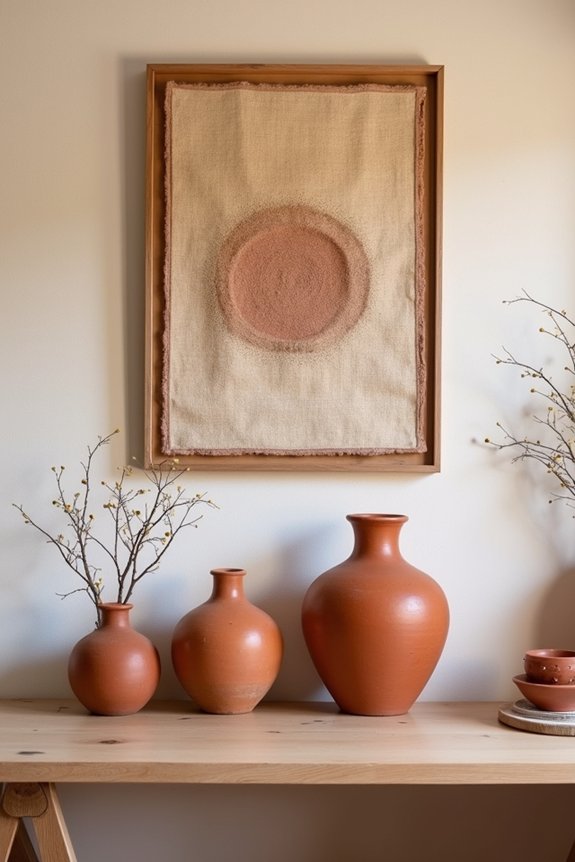 warm southwestern ceramic decor