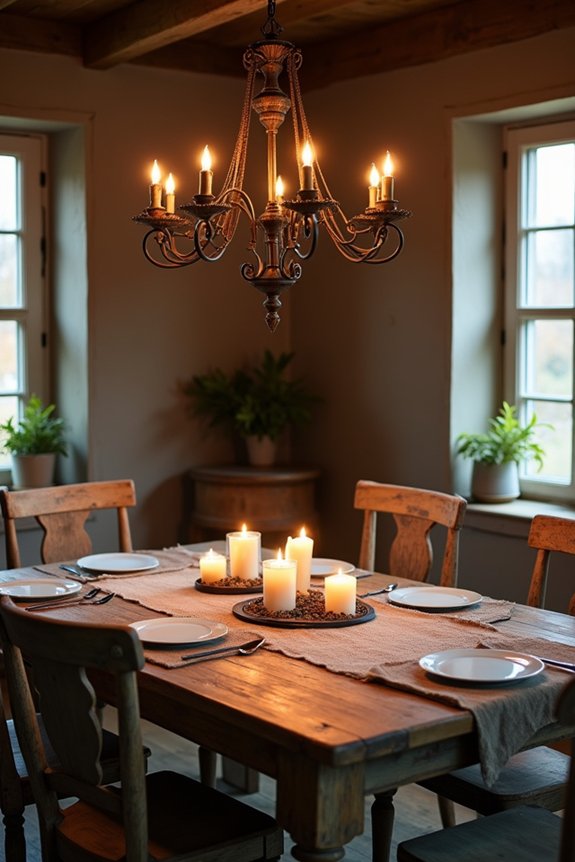 warm vintage lighting ambiance