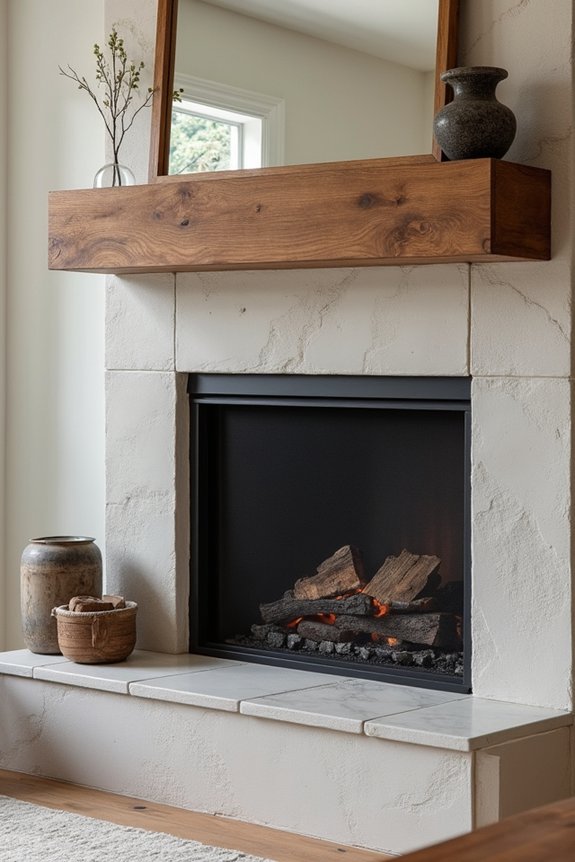 warmth through wood and metal