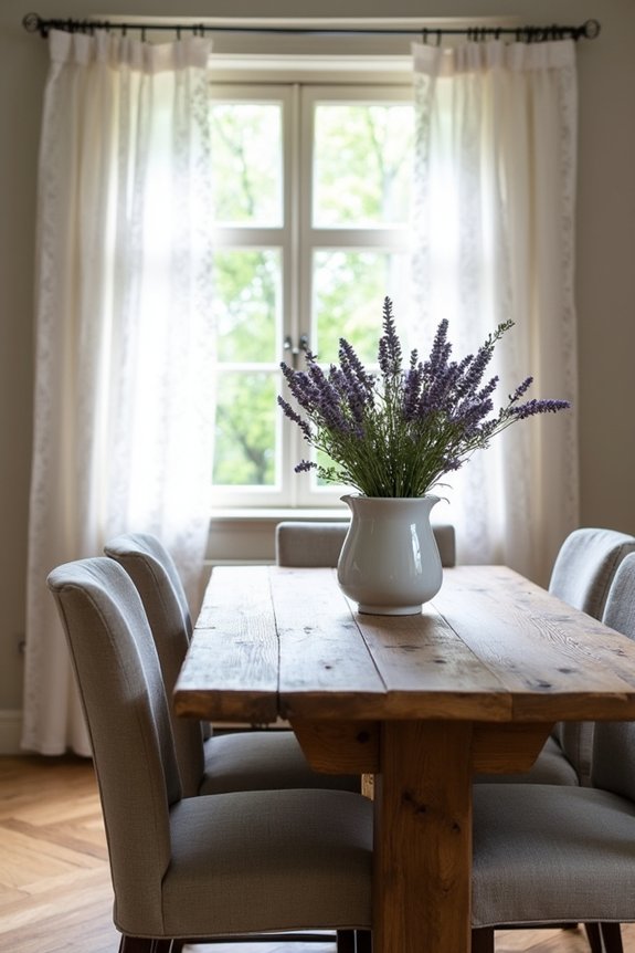 weathered wood dining charm