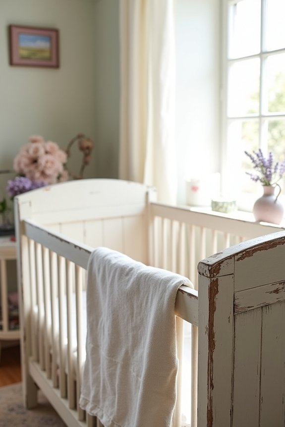 weathered wood nursery furniture