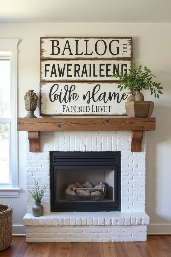 weathered wood signs charm
