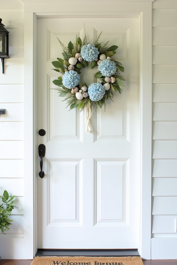 welcoming summer wreath decor