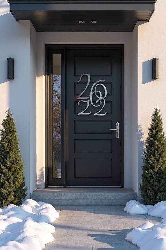 welcoming year numerals display