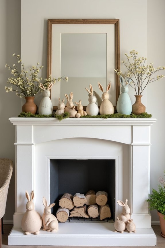 whimsical easter decor arrangement