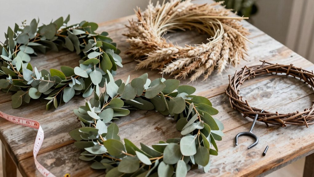 wreath size material style