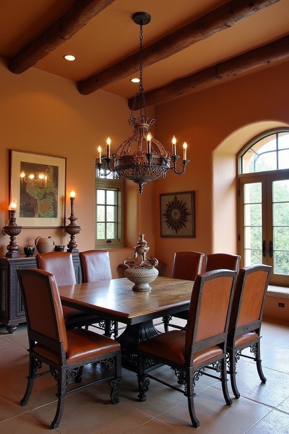 wrought iron rustic elegance