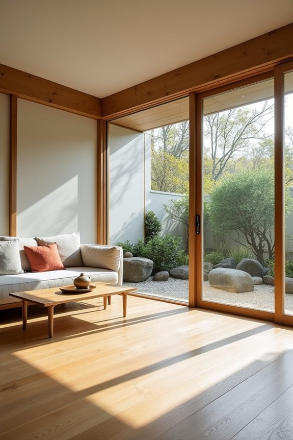 zen inspired sunroom decor